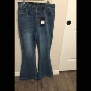 Risen Button Fly Vintage Flare